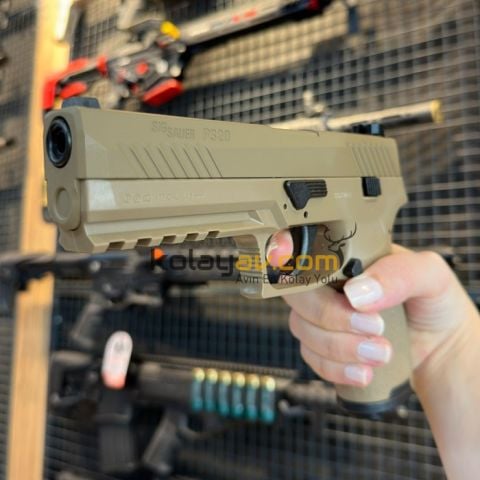 Sig Sauer P320 Çöl Blowback Havalı Tabanca (Pellet)