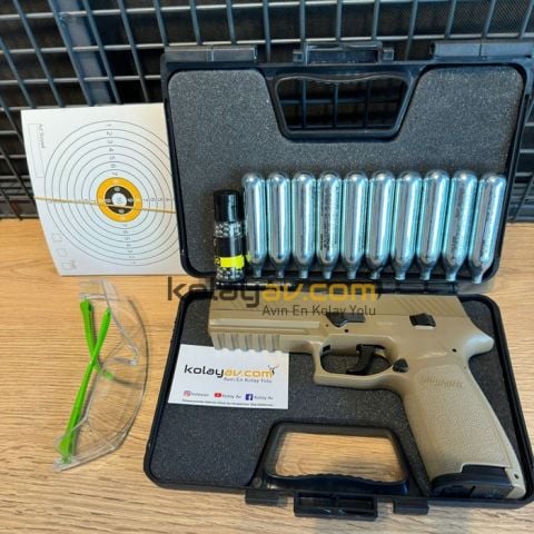 Sig Sauer P320 Çöl Blowback Havalı Tabanca (Pellet)