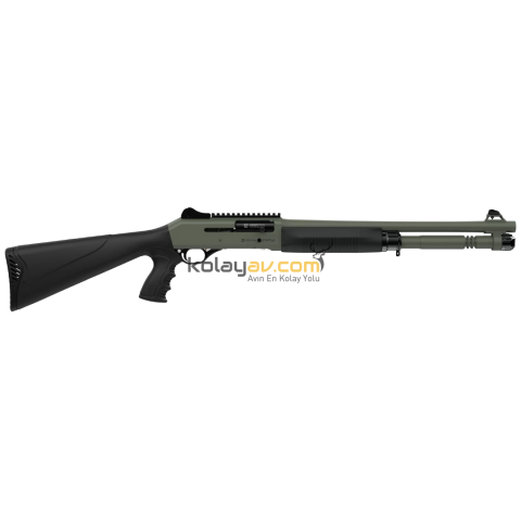 Aselkon S4 GT Nato Yeşil Hybrid Tabanca Kabza Otomatik 12 Kalibre Av Tüfeği