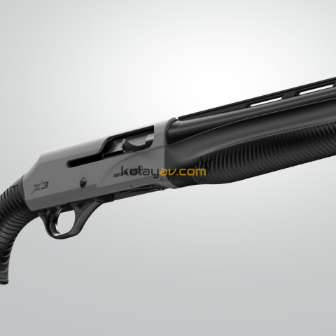 Aselkon X3 Parlak Gri Otomatik 12 Kalibre Av Tüfeği