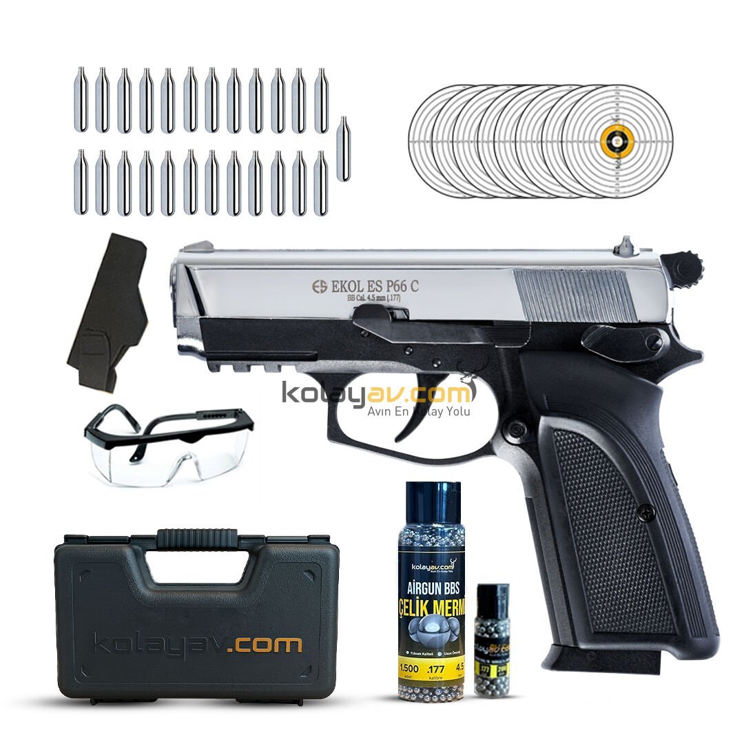 EKOL ES P66 Compact Havalı Tabanca 4.5 mm - Parlak