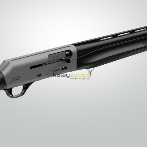 Aselkon X3 Parlak Gümüş Otomatik 12 Kalibre Av Tüfeği