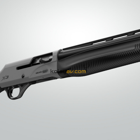 Aselkon X3 Parlak Gümüş Otomatik 12 Kalibre Av Tüfeği