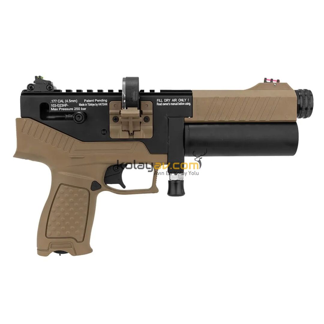 Hatsan Velox FDE Çöl PCP Havalı Tabanca 6.35 mm - Yarı Otomatik