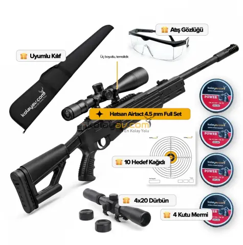 Hatsan Airtact Havalı Tüfek, 4.5mm (Full Set)