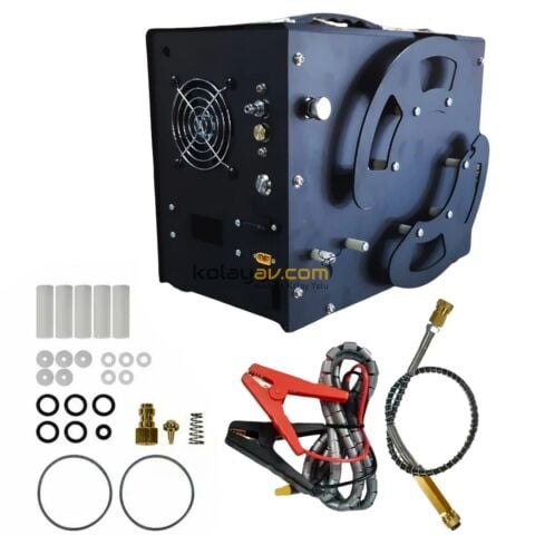 TUXING HPA & PCP Havalı Tüfek Kompresörü (4500 Psi / 300 Bar) – Akü ve Elektrikle Kullanım