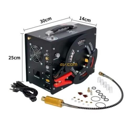 TUXING HPA & PCP Havalı Tüfek Kompresörü (4500 Psi / 300 Bar) – Akü ve Elektrikle Kullanım