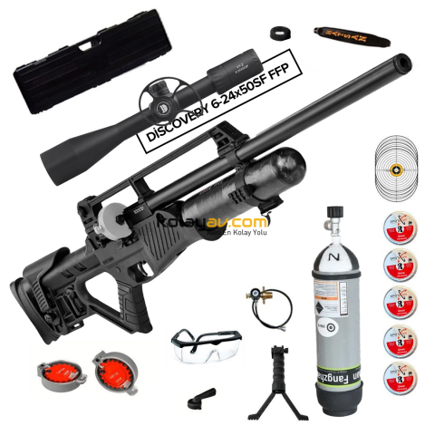Hatsan Blitz Full AUTO 6.35 mm FFP Dürbün + Scuba PCP Havalı Tüfek (Elite Full Set)