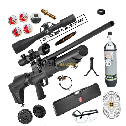 Hatsan Hercules 666 QE 6.35mm FFP Dürbün + Scuba PCP Havalı Tüfek (Elite Full Set)