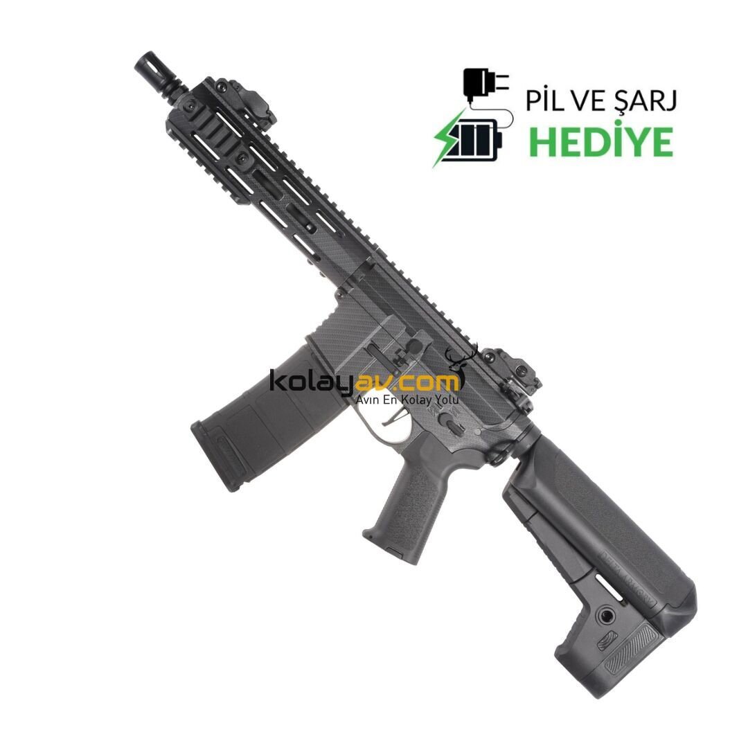 Delta Armory Charlie M4 AR15 M-LOK 8'' Carbon Airsoft Tüfek