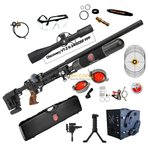 Hatsan Factor Sniper Long Dürbün+Kompresör PCP Havalı Tüfek, 6.35mm (Limitsiz Full Set)