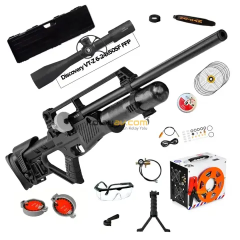 Hatsan Blitz Full AUTO 6.35mm SFP Dürbün + Kompresör PCP Havalı Tüfek (Limitsiz Full Set)