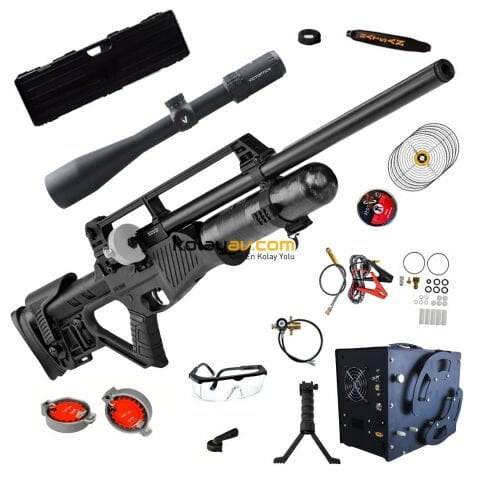 Hatsan Blitz Full AUTO 5.5mm SFP Dürbün + Kompresör PCP Havalı Tüfek (Limitsiz Full Set)