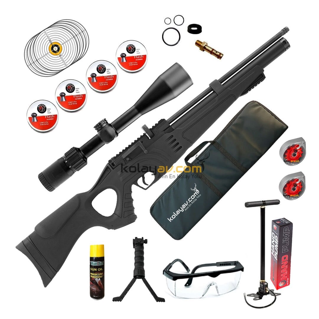 Hatsan Flash 101 Ultimate Combo PCP Havalı Tüfek (Dürbün + Pompa)