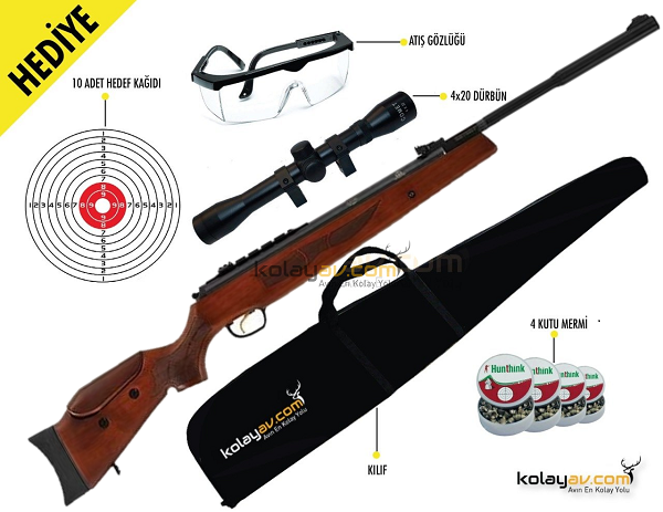 Hatsan Mod 135QE Vortex Havalı Tüfek, 5.5mm (Full Set)