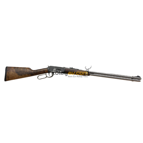 Haniç Special Engraved Silver Lever Action(Levyeli) 36 Kalibre Av Tüfeği