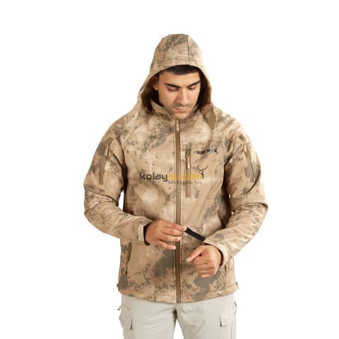 Hunthink Softshell Polar Taktik Mont Kamuflaj - X Large