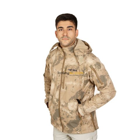 Hunthink Softshell Polar Taktik Mont Kamuflaj- Small