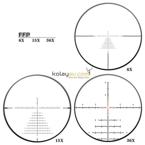 Discoveryopt XED 6-36x56 SFIR FFP Tüfek Dürbünü