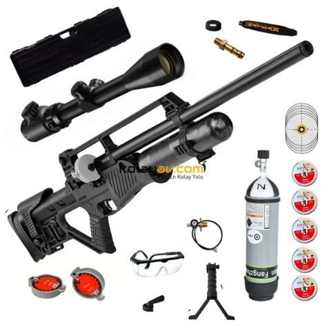Hatsan Blitz Full AUTO PCP Havalı Tüfek, 6.35mm Scuba+Dürbün (Gold Full Set)