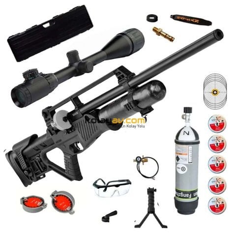 Hatsan Blitz Full AUTO PCP Havalı Tüfek, 6.35mm Scuba+Dürbün (Platinum Full Set)