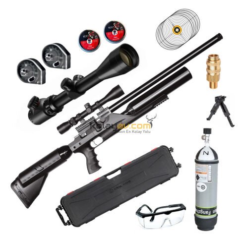 Kral Puncher Bigmax X Scuba+Dürbün PCP Havalı Tüfek (Gold Full Set) 5.5 mm