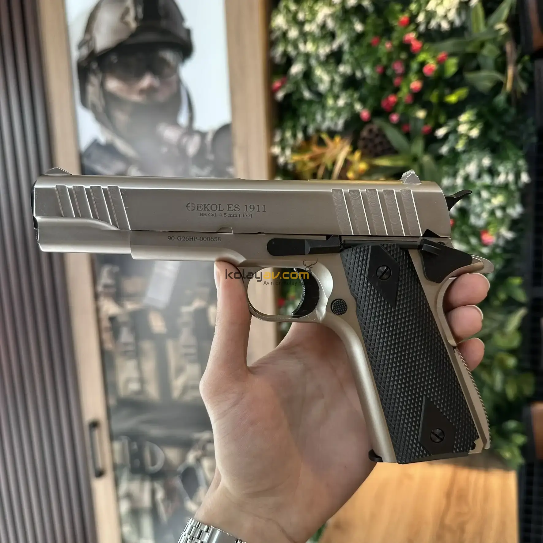 Ekol ES 1911 Colt Füme Blowback Havalı Tabanca