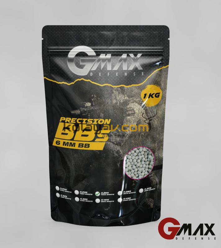 Gmax Airsoft Mermi BB 0.28gr 6mm 3575 Adet