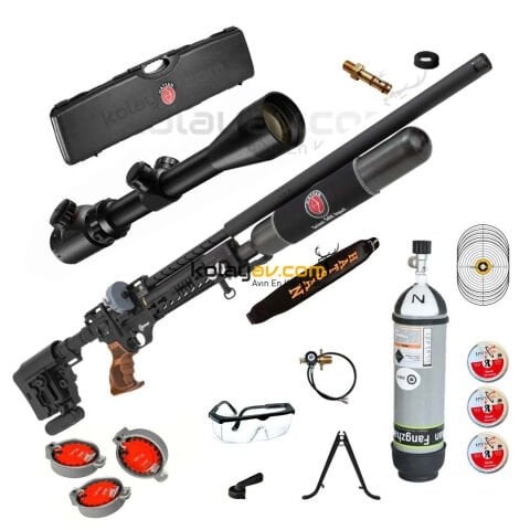 Hatsan Factor Sniper Long Dürbün+Scuba PCP Havalı Tüfek, 6.35mm (Gold Full Set)