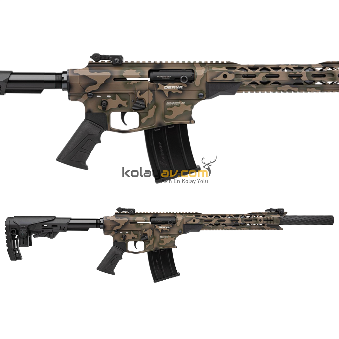 Derya MK12 AS-154K Kamuflaj Otomatik Şarjörlü 12 Kalibre Av Tüfeği
