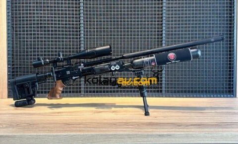 Hatsan Factor Sniper Long Dürbün+Scuba PCP Havalı Tüfek, 6.35mm (Titanium Full Set)