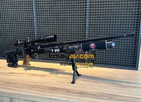 Hatsan Factor Sniper Long Dürbün+Scuba PCP Havalı Tüfek, 6.35mm (Titanium Full Set)