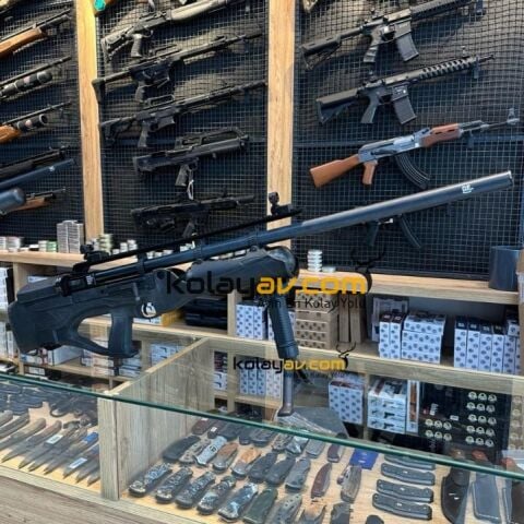 Hatsan Hercules Bully Long Dürbün+Scuba PCP Havalı Tüfek, 6.35mm (Platinum Full Set)