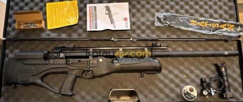 Hatsan Hercules Bully Long Dürbün+Scuba PCP Havalı Tüfek, 6.35mm (Titanium Full Set)