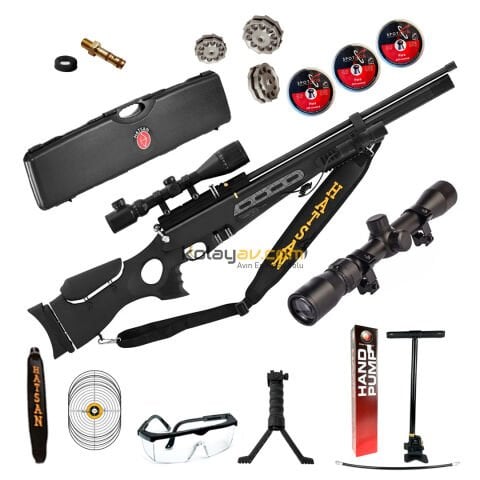Hatsan BT65 SB Elite PCP Havalı Tüfek 5.5 mm Dürbün + Pompa (Gold Set)