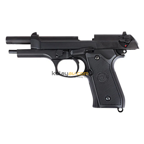 WE Beretta M9A1 Rail Full Auto Blowback Airsoft Tabanca (Greengas)