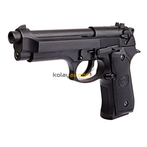 WE Beretta M9A1 Rail Full Auto Blowback Airsoft Tabanca (Greengas)