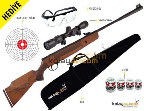 Hatsan Striker 1000X Havalı Tüfek, 5.5mm (3-9x32 Full Set)