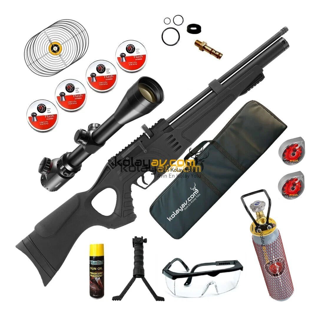 Hatsan Flash 101 Ultimate Combo PCP Havalı Tüfek (Full Set)