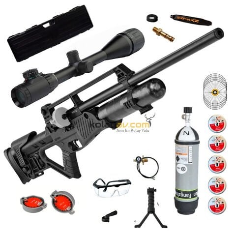 Hatsan Blitz Full AUTO PCP Havalı Tüfek, 5.5 mm Scuba+Dürbün (Platinum Full Set)