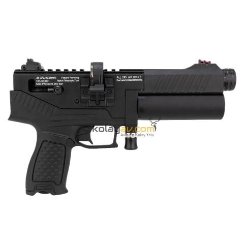 Hatsan Velox Siyah PCP Havalı Tabanca 6.35 mm - Yarı Otomatik