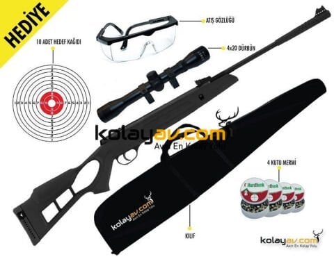 Hatsan Turcar Airtact PD Havalı Tüfek, 4.5mm (Full Set) 4x20
