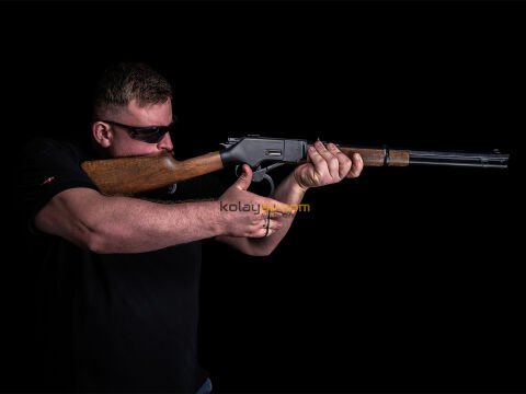 ASG Barra 1866 Cowboy Serisi Havalı Tüfek Siyah 4.5mm Pellet