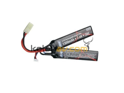 ASG Lipo Pil 7.4V 1300mAh 25C Gen2 (17206)