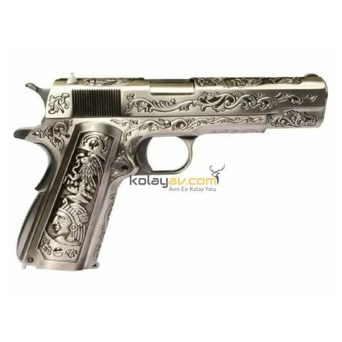 WE Colt 1911 ETCHED GBB Airsoft Tabanca Gravür İşlemeli