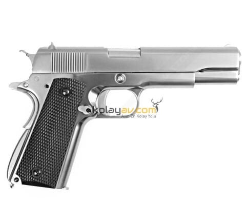 WE COLT 1911 Gümüş Blowback Airsoft Tabanca 6mm