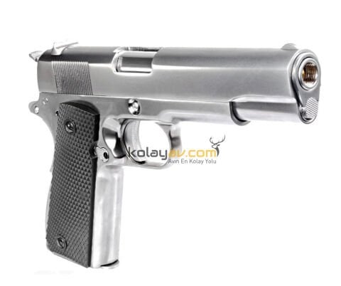 WE COLT 1911 Gümüş Blowback Airsoft Tabanca 6mm