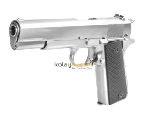 WE COLT 1911 Gümüş Blowback Airsoft Tabanca 6mm