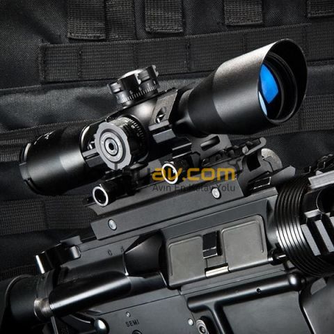 BARSKA CONTOUR 4x32 IR MIL DOT Tüfek Dürbünü
