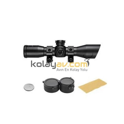 BARSKA CONTOUR 4x32 IR MIL DOT Tüfek Dürbünü
